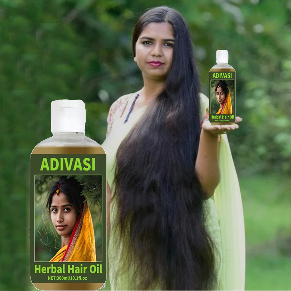 Ayurvedic & Herbal Wellness Kits - Ayurvedic Hair Growth Oil India Adivasi