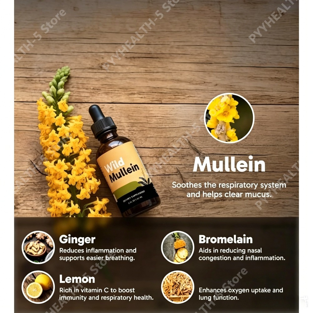 Wild Mullein Leaf Drops with G - đánh giá và giá Herbal Wellness Drops