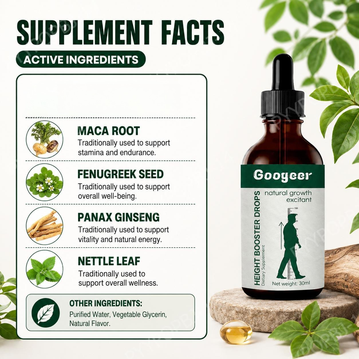 Googeer Vitamin D3 Calcium Cit - đánh giá và giá Herbal Wellness Drops