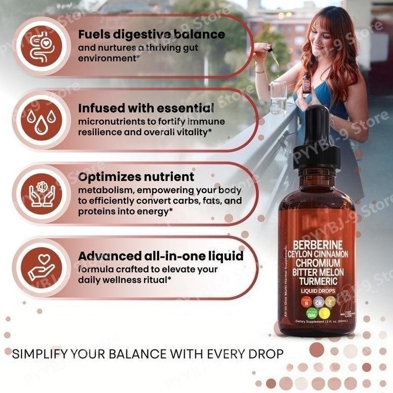 Berberine Chromium Turmeric Gi - đánh giá và giá Herbal Wellness Drops