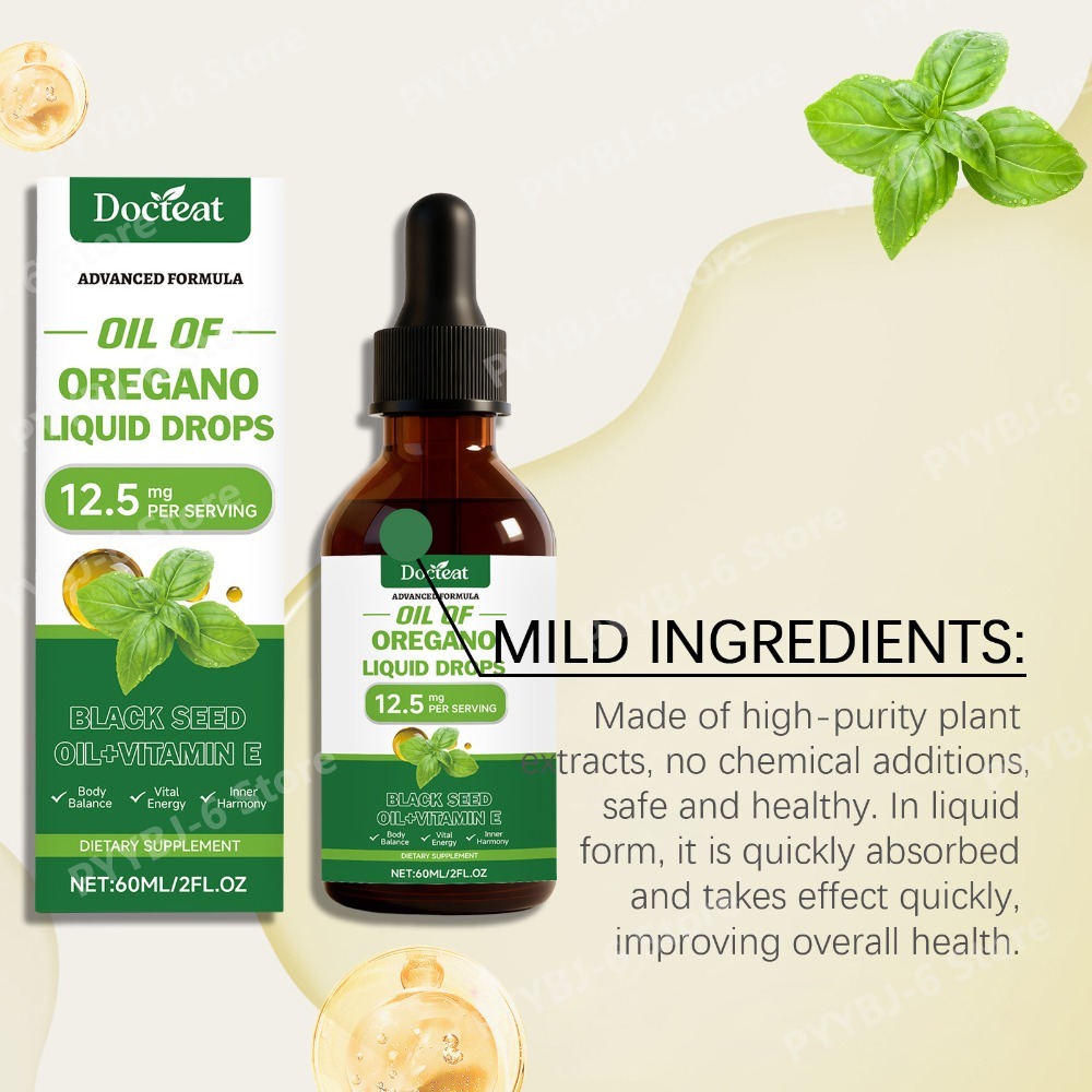 Oregano Oil Liquid Drops 60ml  - đánh giá và giá Herbal Wellness Drops